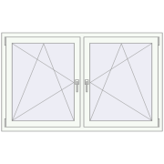 REHAU ENERGY-SAVING SYNEGO MD 1605x965 mm RAL 9016 Traffic white dwustronny REHAU ENERGY-SAVING SYNEGO MD 1605x965 mm RAL 9016 Traffic white dwustronny