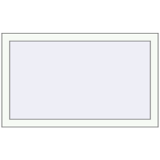 REHAU OPTIMUM EURO-DESIGN 70 1000x560 mm RAL 9016 Traffic white two-sided