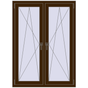 Okna skrzydłowe 1050x1430 mm REHAU ENERGY-SAVING SYNEGO MD DARK_OAK dwustronny Okna skrzydłowe 1050x1430 mm REHAU ENERGY-SAVING SYNEGO MD DARK_OAK dwustronny