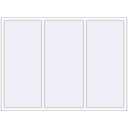 REHAU OPTIMUM EURO-DESIGN 70 2160x1600 mm RAL 9016 Traffic white two-sided