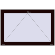 REHAU OPTIMUM EURO-DESIGN 70 1500x1000 mm CHOCOLATE_BROWN two-sided