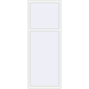 REHAU OPTIMUM EURO-DESIGN 70 850x2260 mm RAL 9016 Traffic white two-sided