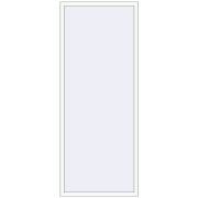 REHAU OPTIMUM EURO-DESIGN 70 1000x2500 mm RAL 9016 Traffic white two-sided