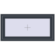 REHAU OPTIMUM EURO-DESIGN 70 1200x600 mm ANTHRACITE_GREY_STRUKTURAL two-sided