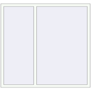 REHAU OPTIMUM EURO-DESIGN 70 1600x1500 mm RAL 9016 Traffic white two-sided