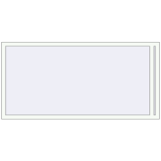 REHAU OPTIMUM EURO-DESIGN 70 1950x950 mm RAL 9016 Traffic white two-sided