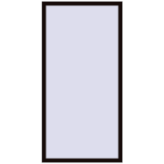 REHAU OPTIMUM EURO-DESIGN 70 1000x2000 mm BLACK_BROWN two-sided