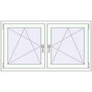 REHAU ENERGY-SAVING SYNEGO MD 1335x725 mm DARK_OAK zewnętrzny