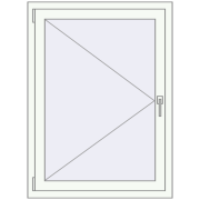 REHAU OPTIMUM EURO-DESIGN 70 900x1200 mm RAL 9016 Traffic white two-sided