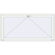 Okna skrzydłowe 1800x900 mm ALU STANDARD 72 RAL 9016 Traffic white dwustronny