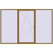 REHAU ENERGY-SAVING SYNEGO MD 3600x2400 mm LIGHT_OAK two-sided