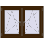 Okna skrzydłowe 1065x770 mm REHAU ENERGY-SAVING SYNEGO MD DARK_OAK dwustronny Okna skrzydłowe 1065x770 mm REHAU ENERGY-SAVING SYNEGO MD DARK_OAK dwustronny