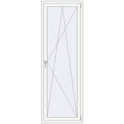 REHAU ENERGY-SAVING SYNEGO MD 760x2200 mm RAL 9016 Traffic white two-sided