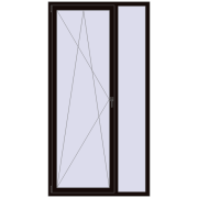 REHAU ENERGY-SAVING SYNEGO MD 1200x2300 mm BLACK_BROWN two-sided