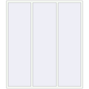 Okna skrzydłowe 2100x2400 mm EPSILON OPTIMA RAL 9016 Traffic white dwustronny