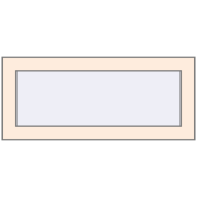 REHAU OPTIMUM EURO-DESIGN 70 700x300 mm CREAME_WHITE_50L-2 two-sided
