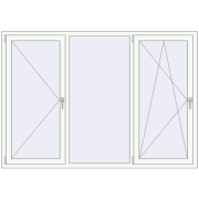 REHAU BRILLANT DESIGN 2070x1450 mm WALNUT external