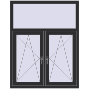 REHAU OPTIMUM EURO-DESIGN 70 1100x1400 mm ANTHRACITE_GREY_GLATT dwustronny REHAU OPTIMUM EURO-DESIGN 70 1100x1400 mm ANTHRACITE_GREY_GLATT dwustronny