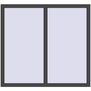 REHAU ENERGY-SAVING SYNEGO MD 1395x1285 mm BASALT_GREY two-sided