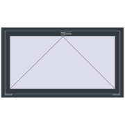 REHAU OPTIMUM EURO-DESIGN 70 1400x800 mm ANTHRACITE_GREY_STRUKTURAL two-sided