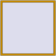 ALU STANDARD 72 1500x1500 mm RAL 1005 Honey yellow two-sided