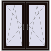 REHAU ENERGY-SAVING SYNEGO MD 1065x1145 mm BLACK_BROWN dwustronny REHAU ENERGY-SAVING SYNEGO MD 1065x1145 mm BLACK_BROWN dwustronny