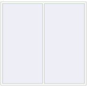 REHAU OPTIMUM EURO-DESIGN 70 2370x2370 mm RAL 9016 Traffic white two-sided