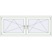 REHAU ENERGY-SAVING SYNEGO MD 1605x635 mm DARK_OAK zewnętrzny