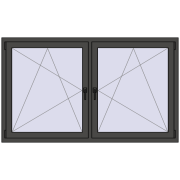 REHAU ENERGY-SAVING SYNEGO MD 1770x1025 mm BASALT_GREY two-sided REHAU ENERGY-SAVING SYNEGO MD 1770x1025 mm BASALT_GREY two-sided
