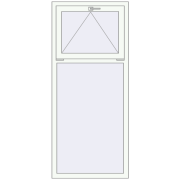 Okna skrzydłowe 780x1800 mm REHAU OPTIMUM EURO-DESIGN 70 RAL 9016 Traffic white dwustronny