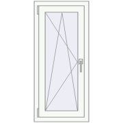 REHAU OPTIMUM EURO-DESIGN 70 540x1100 mm GOLDEN OAK external