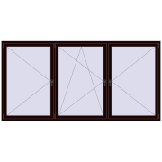 REHAU OPTIMUM EURO-DESIGN 70 3000x1500 mm CHOCOLATE_BROWN two-sided