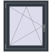 CLASICTHERM 70 750x850 mm ANTHRACITE_GREY_STRUKTURAL dwustronny