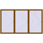 REHAU BRILLANT DESIGN 4000x2300 mm GOLDEN OAK two-sided