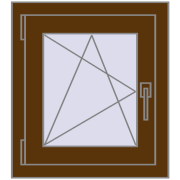 CLASICTHERM 70 500x560 mm WALNUT dwustronny CLASICTHERM 70 500x560 mm WALNUT dwustronny