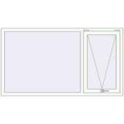 REHAU BRILLANT DESIGN 1800x1000 mm RAL 9016 Traffic white two-sided
