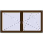 REHAU OPTIMUM EURO-DESIGN 70 2100x1100 mm DARK_OAK dwustronny