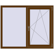 EPSILON OPTIMA 1350x1100 mm WALNUT dwustronny