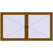 REHAU ENERGY-SAVING SYNEGO MD 2200x1200 mm GOLDEN OAK dwustronny