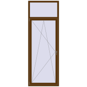 REHAU ENERGY-SAVING SYNEGO MD 900x2500 mm WALNUT two-sided