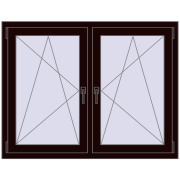 REHAU ENERGY-SAVING SYNEGO MD 1335x995 mm CHOCOLATE_BROWN dwustronny REHAU ENERGY-SAVING SYNEGO MD 1335x995 mm CHOCOLATE_BROWN dwustronny