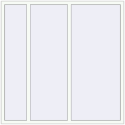 REHAU OPTIMUM EURO-DESIGN 70 1800x1800 mm RAL 9016 Traffic white two-sided
