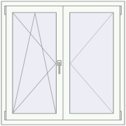 KORSA OPTIMUM REHAU EURO 70 1100x1100 mm