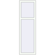 REHAU OPTIMUM EURO-DESIGN 70 460x1500 mm RAL 9016 Traffic white two-sided