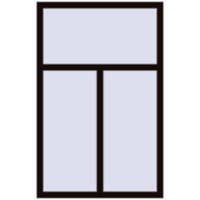REHAU OPTIMUM EURO-DESIGN 70 1000x1550 mm BLACK_BROWN two-sided