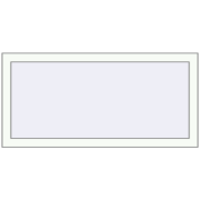 REHAU OPTIMUM EURO-DESIGN 70 1130x460 mm RAL 9016 Traffic white two-sided