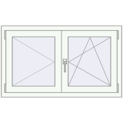 KORSA OPTIMUM REHAU EURO 70 1100x650 mm