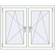 REHAU ENERGY-SAVING SYNEGO MD 1095x860 mm BASALT_GREY zewnętrzny