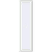 REHAU OPTIMUM EURO-DESIGN 70 600x2400 mm RAL 9016 Traffic white two-sided