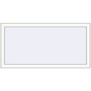 REHAU OPTIMUM EURO-DESIGN 70 1250x590 mm RAL 9016 Traffic white two-sided